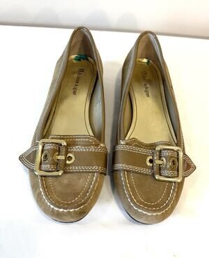 Etienne Aigner Buckle Flats Women Size 8